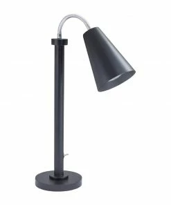 Steelite DWH Modern Single Heat Lamp Black UK Plug 457mm