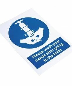 Vogue Toilet Wash Hands Sign