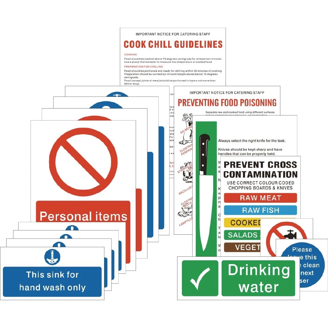 Vogue Food Preparation Sign Pack - Image 3