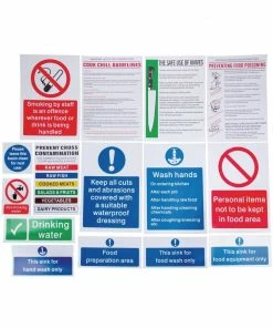 Vogue Food Preparation Sign Pack