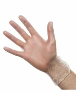 Hygiplas Vogue Powdered Vinyl Gloves Clear (Pack Of 100)