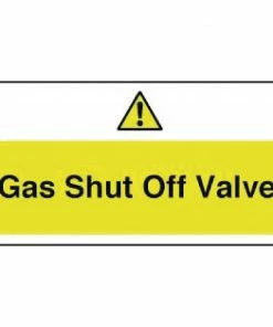 Vogue Gas Shut Off Valve Sign